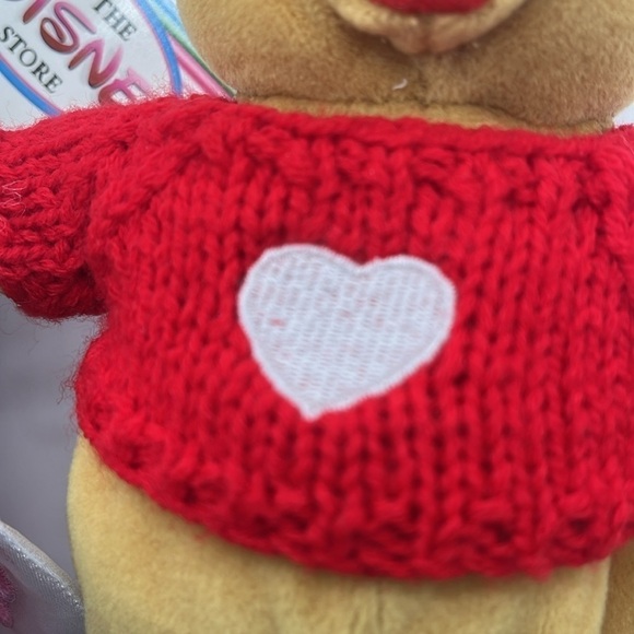NWT Disney Valentines Plush Winnie Pooh Red Sweater + Love Bug Eeyore Stuffed - Picture 12 of 16